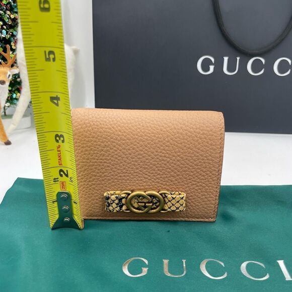 Women’s Gucci, interlocking G python bow leather wallet made in Italy - Picture 6 of 9
